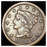 1855 Slanting 5's Large Cent LIGHTLY CIRCULATED 1855 Slanting 5's Large Cent LIGHTLY CIRCULATED