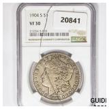 1904-S Morgan Silver Dollar NGC VF30 1904-S Morgan Silver Dollar NGC VF30