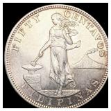 1903 Philipines 50 Silver Centavos UNCIRCULATED 1903 Philipines 50 Silver Centavos UNCIRCULATED