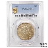 1934 Walking Liberty Half Dollar PCGS MS65 1934 Walking Liberty Half Dollar PCGS MS65