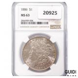 1886 Morgan Silver Dollar NGC MS63 1886 Morgan Silver Dollar NGC MS63