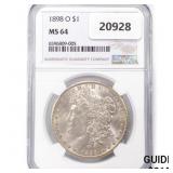 1898-O Morgan Silver Dollar NGC MS64 1898-O Morgan Silver Dollar NGC MS64