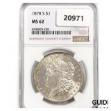 1878-S Morgan Silver Dollar NGC MS62 1878-S Morgan Silver Dollar NGC MS62