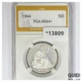 1844 Seated Liberty Half Dollar PGA MS64+ 1844 Seated Liberty Half Dollar PGA MS64+