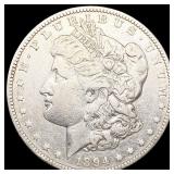 1894-O Morgan Silver Dollar ABOUT UNCIRCULATED 1894-O Morgan Silver Dollar ABOUT UNCIRCULATED