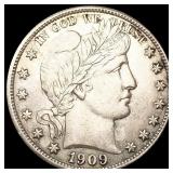 1909 Barber Half Dollar UNCIRCULATED 1909 Barber Half Dollar UNCIRCULATED
