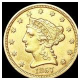 1857 $2.50 Gold Quarter Eagle LIGHTLY CIRCULATED 1857 $2.50 Gold Quarter Eagle LIGHTLY CIRCULATED
