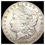 1893-CC Morgan Silver Dollar CLOSELY UNCIRCULATED 1893-CC Morgan Silver Dollar CLOSELY UNCIRCULATED
