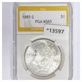 1885-S Morgan Silver Dollar PGA MS65 1885-S Morgan Silver Dollar PGA MS65