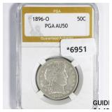 1896-O Barber Half Dollar PGA AU50 1896-O Barber Half Dollar PGA AU50