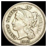 1965 Nickel Three Cent NICELY CIRCULATED 1965 Nickel Three Cent NICELY CIRCULATED
