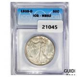 1935-D Walking Liberty Half Dollar ICG MS62 1935-D Walking Liberty Half Dollar ICG MS62