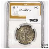 1917 Walking Liberty Half Dollar PGA MS63+ 1917 Walking Liberty Half Dollar PGA MS63+