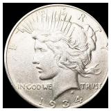 1934-D Silver Peace Dollar NEARLY UNCIRCULATED 1934-D Silver Peace Dollar NEARLY UNCIRCULATED