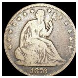 1876-CC Seated Liberty Half Dollar NICELY 1876-CC Seated Liberty Half Dollar NICELY