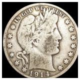 1914-S Barber Half Dollar NICELY CIRCULATED 1914-S Barber Half Dollar NICELY CIRCULATED
