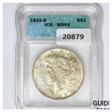 1922-D Silver Peace Dollar ICG MS64 1922-D Silver Peace Dollar ICG MS64