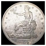1875-CC Silver Trade Dollar CLOSELY UNCIRCULATED 1875-CC Silver Trade Dollar CLOSELY UNCIRCULATED