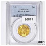 1962 Sov .24oz G.Britain Gold PCGS MS63 1962 Sov .24oz G.Britain Gold PCGS MS63
