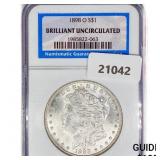 1898-O Morgan Silver Dollar NGC BU 1898-O Morgan Silver Dollar NGC BU