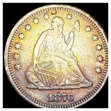 1876 Seated Liberty Quarter ABOUT UNCIRCULATED 1876 Seated Liberty Quarter ABOUT UNCIRCULATED