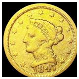 1847-O $2.50 Gold Quarter Eagle NICELY CIRCULATED 1847-O $2.50 Gold Quarter Eagle NICELY CIRCULATED
