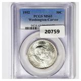 1952 Washington Carver Half Dollar PCGS MS65 1952 Washington Carver Half Dollar PCGS MS65