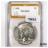 1935 Silver Peace Dollar PGA MS62 1935 Silver Peace Dollar PGA MS62