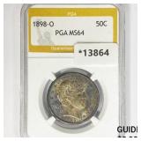 1898-O Barber Half Dollar PGA MS64 1898-O Barber Half Dollar PGA MS64