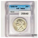 1935/34 Boone Half Dollar ICG MS65 1935/34 Boone Half Dollar ICG MS65