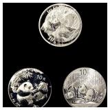 (3) China 1oz Silver 10 Yuan (2005, 2006, 2013) G (3) China 1oz Silver 10 Yuan (2005, 2006, 2013) G