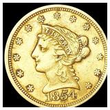 1854 $2.50 Gold Quarter Eagle LIGHTLY CIRCULATED 1854 $2.50 Gold Quarter Eagle LIGHTLY CIRCULATED