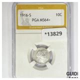 1916-S Barber Dime PGA MS64+ 1916-S Barber Dime PGA MS64+