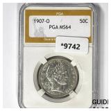 1907-O Barber Half Dollar PGA MS64 1907-O Barber Half Dollar PGA MS64