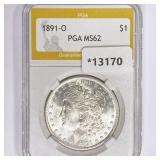 1891-O Morgan Silver Dollar PGA MS62 1891-O Morgan Silver Dollar PGA MS62