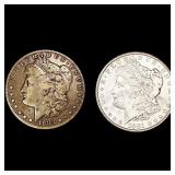 (2) Morgan Silver Dollars (1881-S, 1883-S) (2) Morgan Silver Dollars (1881-S, 1883-S)