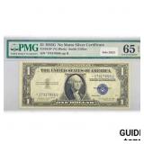 1935 G Star $1 Silver Cert. PMG GEM UNC 65