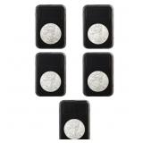 [5 Coins] 2015 US Silver Eagle Lot