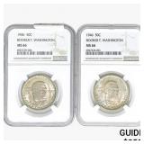 [2]1946 Booker T Half Dollar NGC MS66