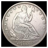 1858-O Seated Liberty Half Dollar CLOSELY