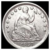 1857 Seated Liberty Half Dime CLOSELY