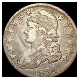 1834 Capped Bust Half Dollar NEARLY UNCIRCULATED