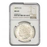 1879-S Morgan Silver Dollar NGC MS65