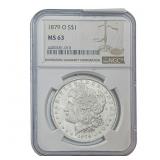 1879-O Morgan Silver Dollar NGC MS63
