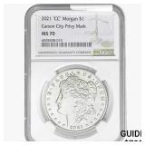 2021-CC Morgan Silver Dollar NGC MS70