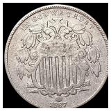 1867 Shield Nickel LIGHTLY CIRCULATED