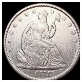 1873 Seated Liberty Half Dollar CHOICE AU