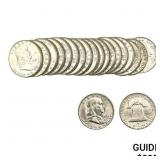 [20 PC] 1951-P Franklin Half Dollar  BU Roll