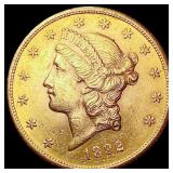 1892-S $20 Gold Double Eagle UNCIRCULATED