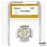 1926-D Standing Liberty Quarter PGA MS65+